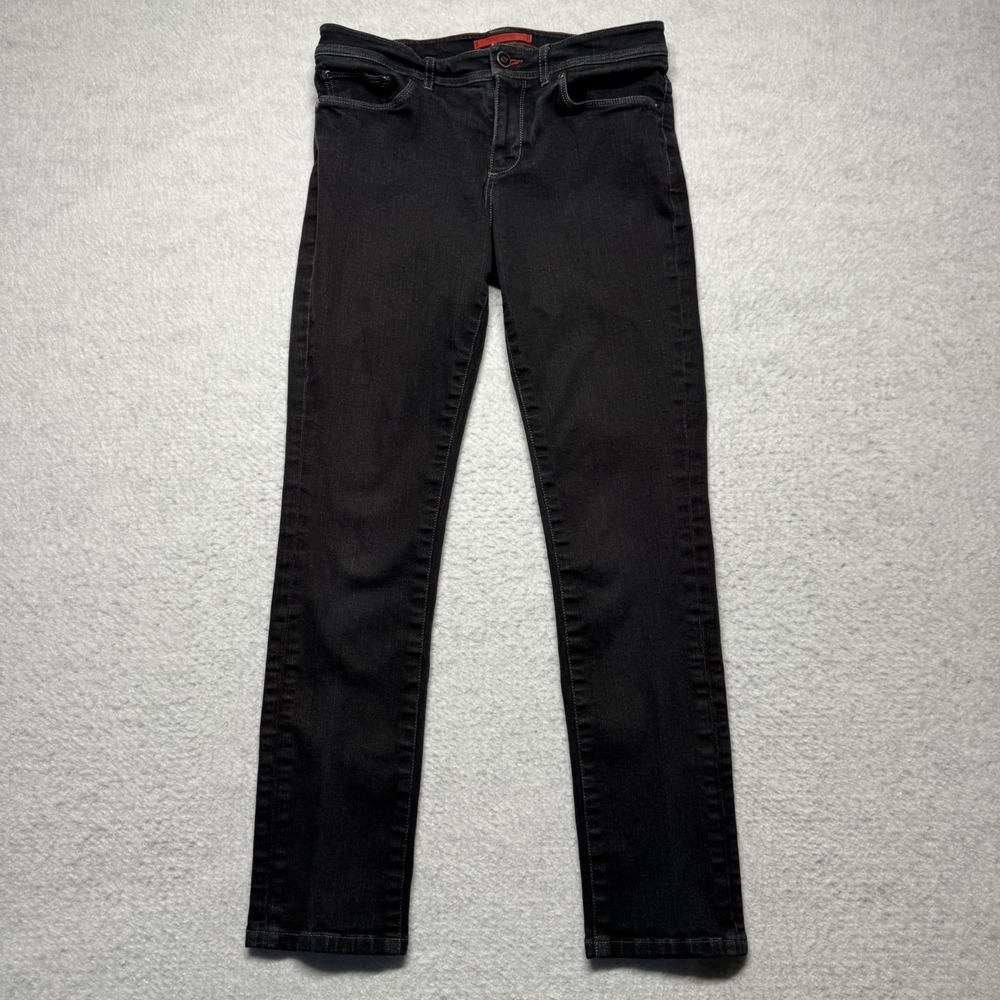 LL Bean Jeans Black Denim Straight Women's Size 6 Reg (30x29)